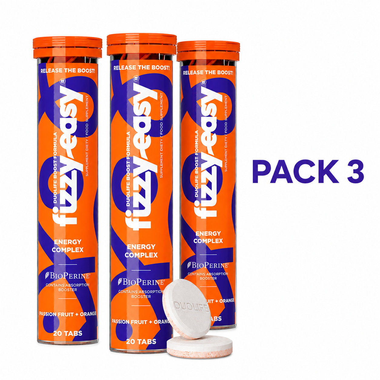 DUOLIFE FIZZY EASY Energy Complex - Pack 3