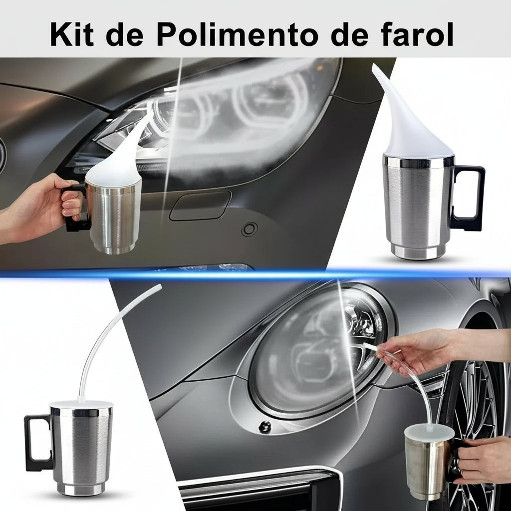 KIT DE POLIMENTO E RESTAURO DE FARÓIS