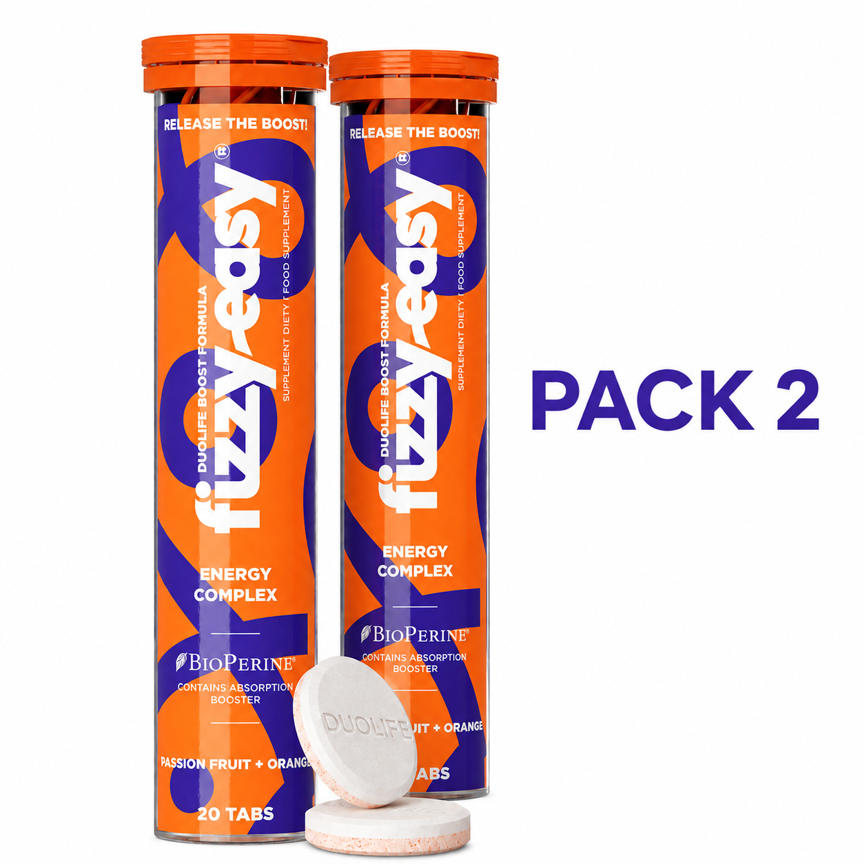 DUOLIFE FIZZY EASY Energy Complex - Pack 2