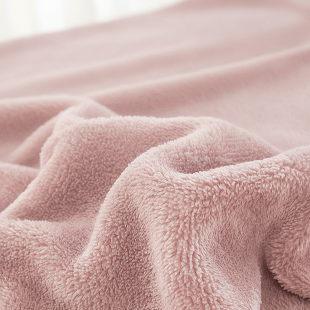 Lençol Ultra-Fofinho estilo Pelúcia Rosa